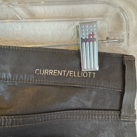 CURRENT/ELLIOT High-rise Coated Denim Pants - Picture 10 of 12